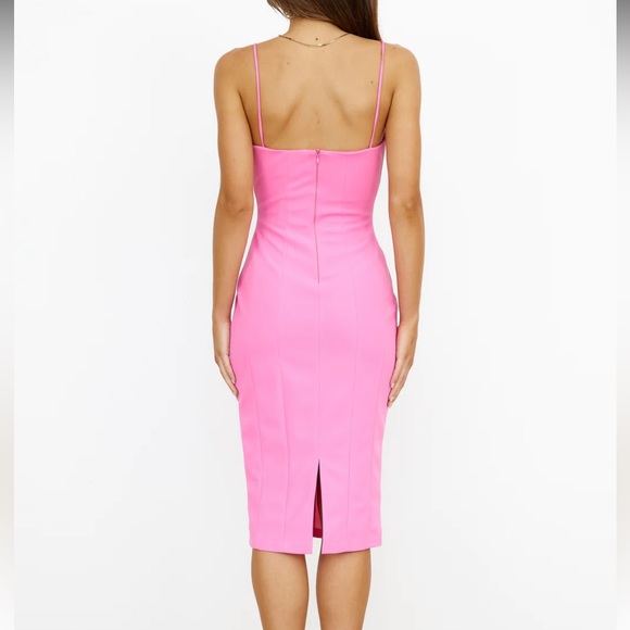 HelloMolly pink midi dress. Brand new never worn. - Picture 5 of 5